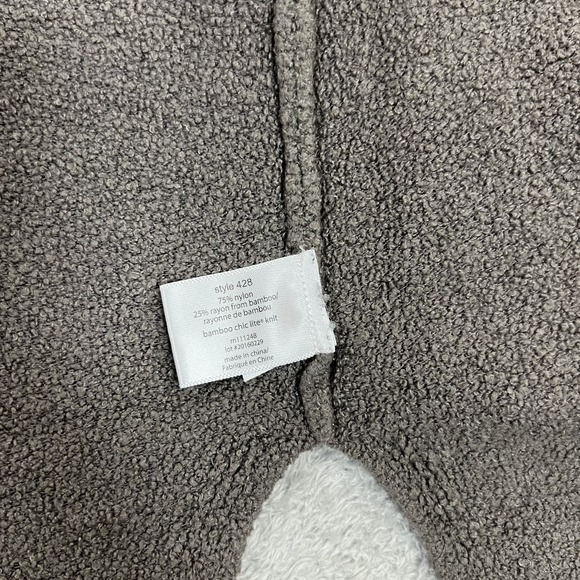 Barefoot Dreams Cardigan Sweater Womens XS Brown Bamboo Blend Chic Lite Pockets - Picture 6 of 9